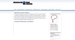 Desktop Screenshot of headacheandpain.com